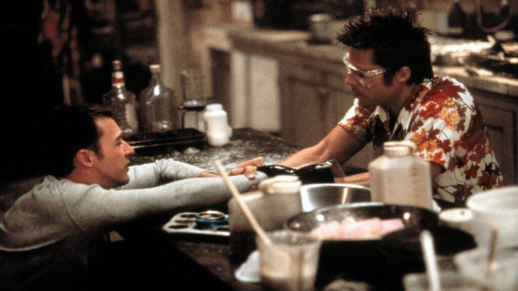 Escena del ácido en 'El club de la lucha'