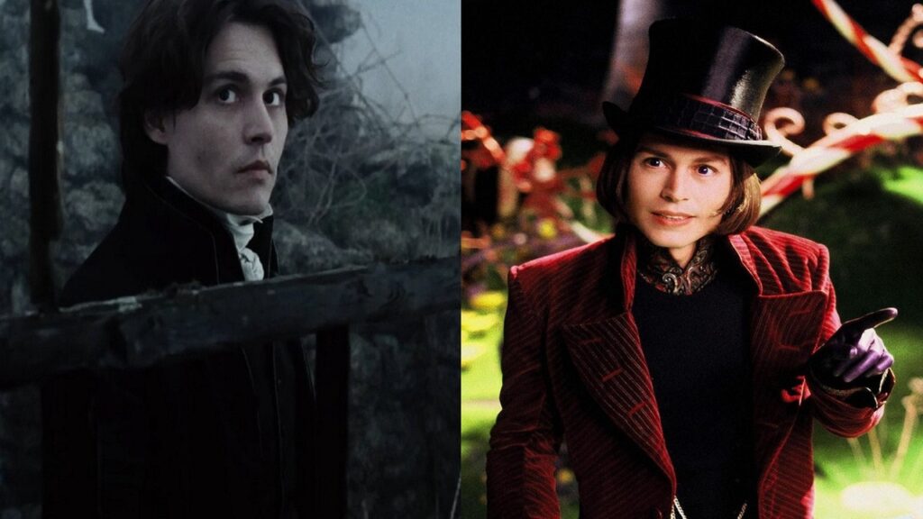 Johnny Deep en 'Sleepy Hollow' y 'Charlie y la fábrica de chocolate'