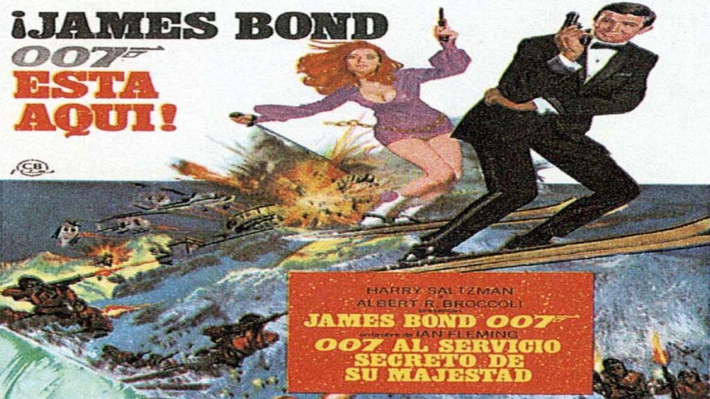 Cartel de '007 al servicio de su majestad'