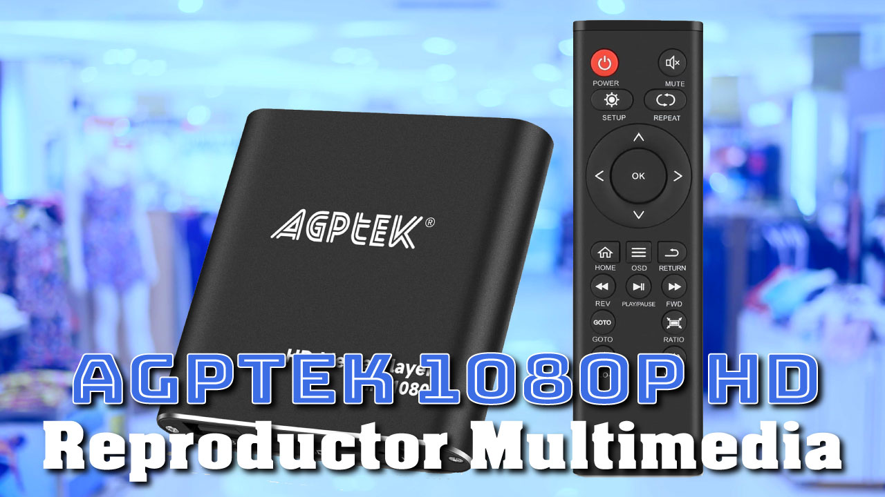 AGPTEK 1080P HD (Reproductor Multimedia)